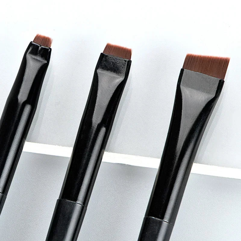 Wholesale 3pcs/set Blade Eyeliner Brush Eyebrow Brush Portable Flat Fine Eye Liner Brow Contour Makeup Brushes Makeup Tool