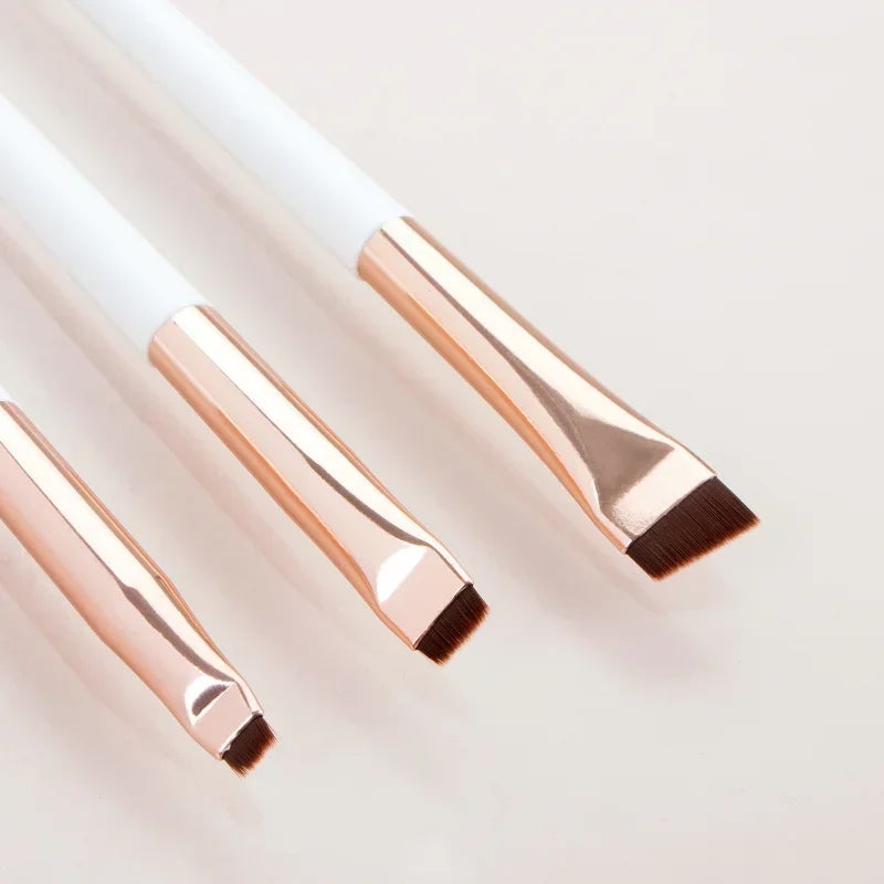 Wholesale 3pcs/set Blade Eyeliner Brush Eyebrow Brush Portable Flat Fine Eye Liner Brow Contour Makeup Brushes Makeup Tool
