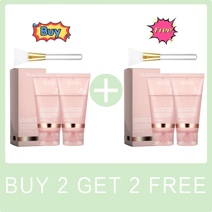 75ML Collagen Peel Off Face Mask Deeply Hydrating Moisturizing Night Wrapping Mask Cream Firming Skin Peel-off Facial Mask