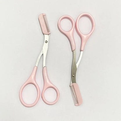 Eyebrow Trimming Knife Face Razor For Women Professional Eyebrow Scissors With Comb Brow Trimmer Scraper Accessories