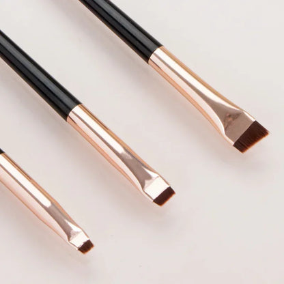 Wholesale 3pcs/set Blade Eyeliner Brush Eyebrow Brush Portable Flat Fine Eye Liner Brow Contour Makeup Brushes Makeup Tool