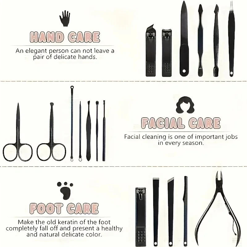 German Nail Clipper Set Home Women's Nail Clippers High-Grade Nail Clippers Imported Pedicure Tools