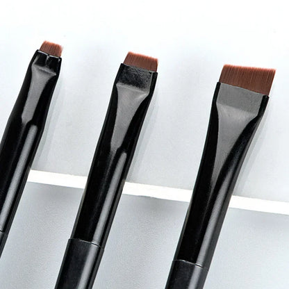 Wholesale 3pcs/set Blade Eyeliner Brush Eyebrow Brush Portable Flat Fine Eye Liner Brow Contour Makeup Brushes Makeup Tool