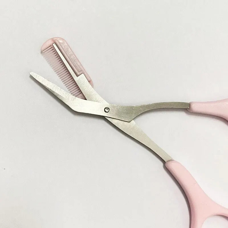 Eyebrow Trimming Knife Face Razor For Women Professional Eyebrow Scissors With Comb Brow Trimmer Scraper Accessories