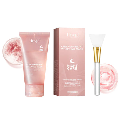 75ML Collagen Peel Off Face Mask Deeply Hydrating Moisturizing Night Wrapping Mask Cream Firming Skin Peel-off Facial Mask